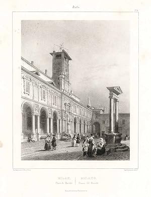 Seller image for Milano Piazza del Mercato for sale by Sergio Trippini