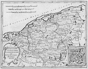 HINTERPOMMERN. - Karte. "Des Herzogthums Hinterpommern Stolpischer Lauenburgischer und Bütowscher...