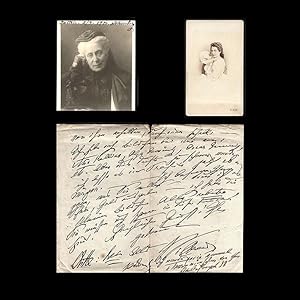 original signiert tolle alte Autogrammkarte Graf Luckner mit Frau