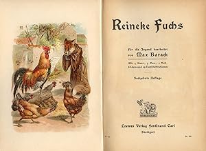 Image du vendeur pour Reineke Fuchs. Fr die Jugend bearbeitet von Max Barack. mit 4 Bunt-, 3 Ton-, 3 Vollbildern und 29 Textillustrationen. mis en vente par Antiquariat Les-art