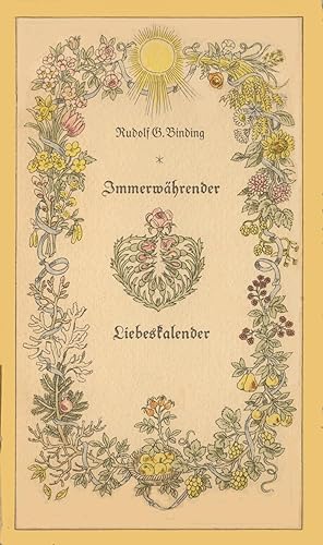 Seller image for Immerwhrender Liebeskalender. for sale by Antiquariat Les-art