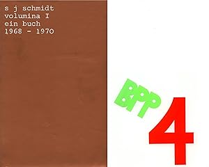 volumina I. ein buch 1968-1970. h(elmut) heißenbüttel nachwort.