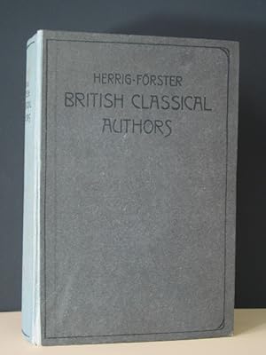 Bild des Verkufers fr British classical Authors with biographical notices. On the basis of a selection by L. Herrig ed. by Max Frster zum Verkauf von Antiquariat-Fischer - Preise inkl. MWST