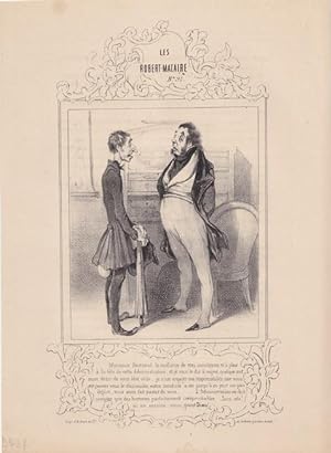 Der Verwaltungsbeamte. Lithographie um 1839 von Honoré Victorin Daumier (1808 - 1879). Illustrati...