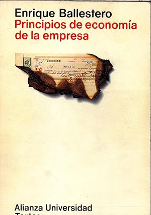 Imagen del vendedor de PRINCIPIOS DE ECONOMIA DE LA EMPRESA a la venta por Papel y Letras