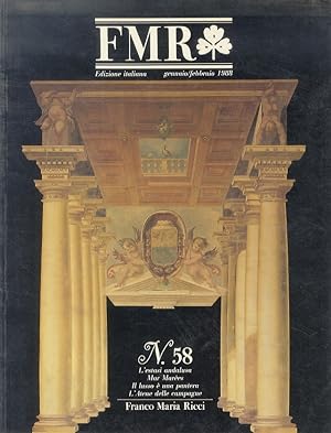 FMR. Mensile di Franco Maria Ricci. Fascicolo n. 58, gennaio/febbraio 1988.