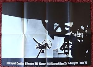 Jean Tinguely Sculpture. Poster. Hanover Gallery, London 5 December 1968-5 January 1969. Hanover ...