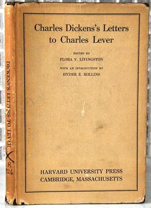 Seller image for Charles Dickens Letters to Charles Lever for sale by Mike Park Ltd