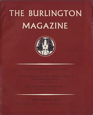 Seller image for The Burlington Magazine (Volume C, No. 668, November 1958) for sale by Diatrope Books