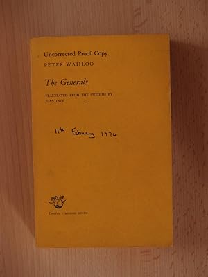 The Generals (uncorrected proof copy)
