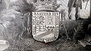 GRAN BOJ, BOIX ORIGINAL DE ANTONIO MANCHON A LA MADERA, TEMATICA DE VIAJES, FIRMA, ESPECTACULAR 1885