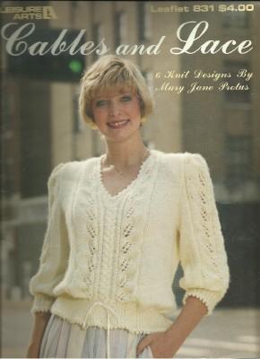 CABLES AND: 6 Knit Designs (Leisure Arts Leaflet 831)
