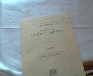 Sonderdruck aus Jahrbuch der österreichischen Byzantinistik ( Bd. 29 ) Enthält den Beitrag : Arch...