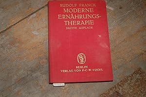 Imagen del vendedor de Moderne Ernhrungs Theraphie fr die Praxis des Atztes a la venta por Windau Antiquariat