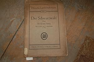 Imagen del vendedor de Der Schwarzwald Deutsche Landschaftstypen Heft 1 a la venta por Windau Antiquariat