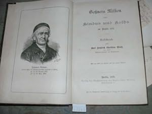 Gossners Mission unter Hindus und Kolhs um Neujahr 1878 Reisebriefe von Karl Heinrich Christian P...