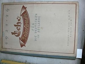 1925 -26 Echo Jahrbuch Für die Deutschen im Auslande