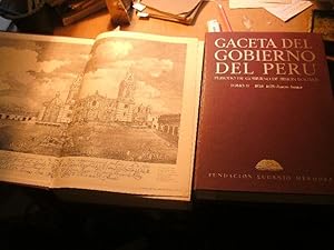 Gaceta del Gobierno del Peru Tomo 1 un Tomo 2 1823