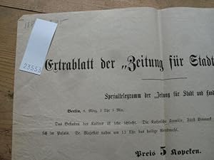 Bild des Verkufers fr Spezialtelegramm Riga 25. Feb. 1888 zum Verkauf von Windau Antiquariat