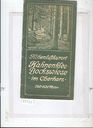 Höhenluftkurort Hahnenklee Bockswiese im Oberharz Reiseprospekt