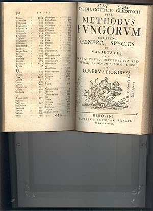 Bild des Verkufers fr Methodus Fungorum Exhibens Genera, Species et variantes cum Charactere, Differentia Specifica, Synonomis, Solo, Loco et Observationibus Systema Plantarum a Staminum Situ Secundum Classes, Ordines et Genera cum Characteribus Essentialibus zum Verkauf von Windau Antiquariat