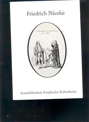 Imagen del vendedor de Friedrich Nicolai Leben und Werk a la venta por Windau Antiquariat