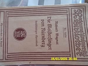 Die Meistersinger von Nürnberg eine Oper in 3 Aufzügen. von Richard Wagner in altdeutscher Schrift!!