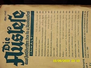 Die Auslese aus Zeitschriften des In und Auslandes Mai 1941 Heft 5