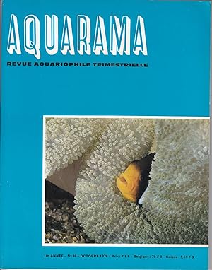 Aquarama, revue aquariophile trimestrielle. no36 octobre 1976