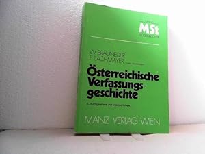 Österreichische Verfassungsgeschichte. 6., durchgesehene und ergänzte Auflage. (=Manzsche Studien...