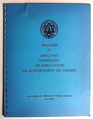 Principes et directives intéressant les publications du gouvernement du Canada