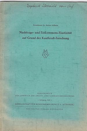 Nachfrage- und Einkommens-Elastizität auf Grund der Kaufkraft-Forschung