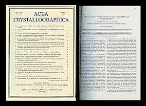 Seller image for TheComputationofFourierSyntheses with a Digital Electronic Calculating Machine in Acta Crystallographica, Volume 5, 1952, pp.109-116 for sale by Atticus Rare Books