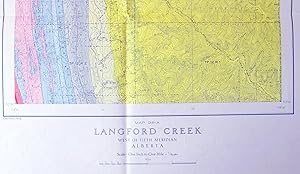 Geological Survey Map in Colour. Map 981a Langford Creek West of Fifth Meridian Alberta