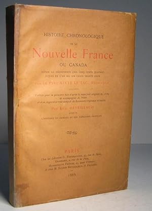 Histoire chronologique de la Nouvelle France ou Canada depuis sa découverte