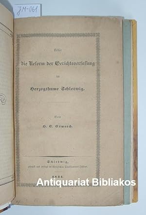 Bild des Verkufers fr Actstykker til Oplysning af Hertugdmmernes Lehnsforhold / Ueber die Reform der Gerichtsverfassung im Herzogthume Schleswig / Denkschrift ber die verfassungsmigen Rechte der Herzogthmer Schleswig und Holstein / Das dnische Verfassungs-Rescript vom 28. Januar 1848 / Das Herzogthum Schleswig von seiner ltesten Zeit bis auf den Tod des letzten Herzogs aus schauenburgischem Grafenstamme, Adolph VIII., bis 1459. Eine Geschichte fr Stadt und Land. zum Verkauf von Antiquariat Bibliakos / Dr. Ulf Kruse