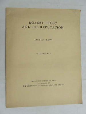 Bild des Verkufers fr Robert Frost and his reputation zum Verkauf von Kennys Bookshop and Art Galleries Ltd.