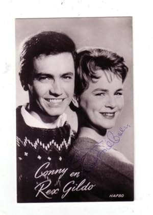 CORNELIA "CONNY" FROBOESS (1943, deutsche Schauspielerin). Film- Postkarte. Conny Froboess und Re...
