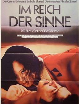 FILMPLAKAT. IM REICH DER SINNE. Regie : Nagisa Oshima. Deutsches Erstaufführungsplakat.