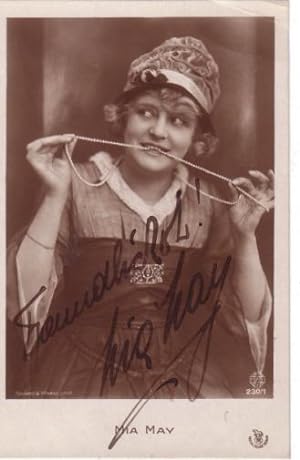 MIA MAY, österreichische Schauspielerin (1884, Wien - 1980, Hollywood). Stummfilm (Joe May, Fritz...