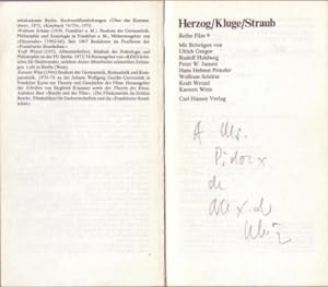 Herzog / Kluge / Straub. Mit Beiträgen zum Werk, kommentierten Filmografien und ausführlichem bio...