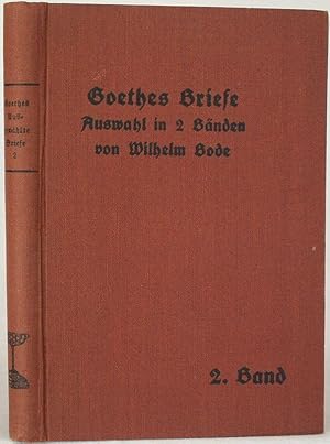 Image du vendeur pour Goethes Briefe in kleiner Auswahl, 2. Band 1788-1832 mis en vente par Steffen Gnther - Versandantiquariat