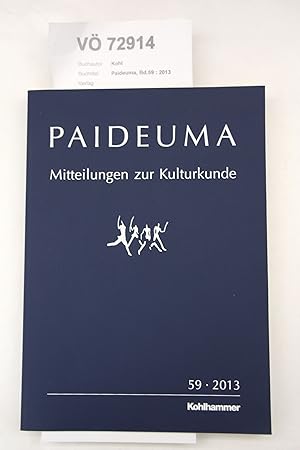 Paideuma, Bd.59 : 2013