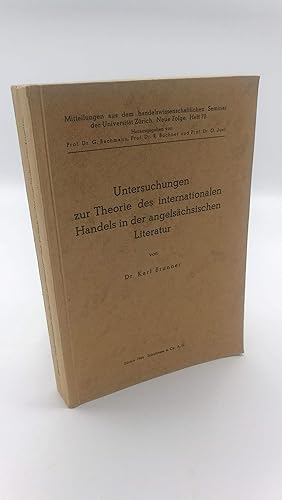 Untersuchungen zur Theorie des internationalen Handels in der angelsächsischen Literatur