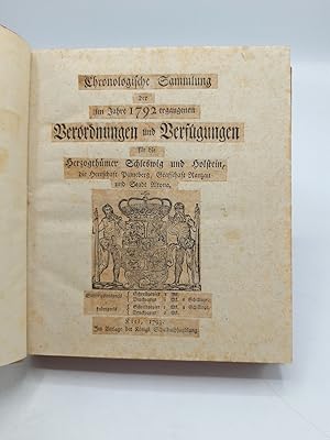 Chronologische Sammlung der im Jahre 1792 ergangenen Verordnungen und Verfügungen für die Herzogt...