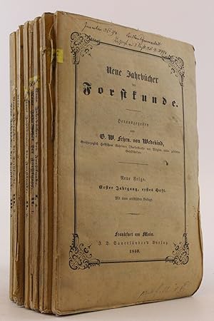 Neue Jahrbücher der Forstkunde 1. Jahrgang. Heft 1 - Heft 4 + 2. Jahrgang Heft 1 - Heft 3. + 3. J...