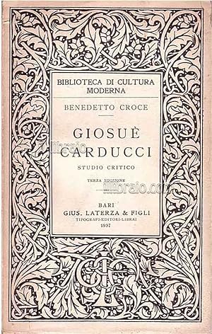 Giosuè Carducci. Studio critico