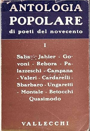 Antologia popolare di poeti del Novecento