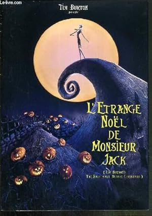 Image du vendeur pour PLAQUETTE DE FILM - L'ETRANGE NOEL DE MONSIEUR JACK - un film de tim burton - film d'animation mis en vente par Le-Livre