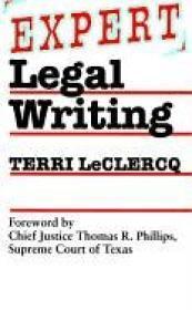Seller image for EXPERT LEGAL WRITING for sale by SPHINX LIBRARY